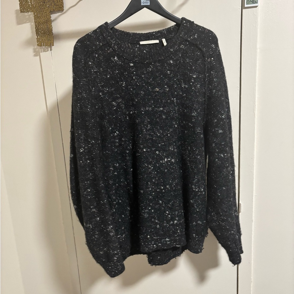 Helmut Lang Charcoal Speckled Sweater